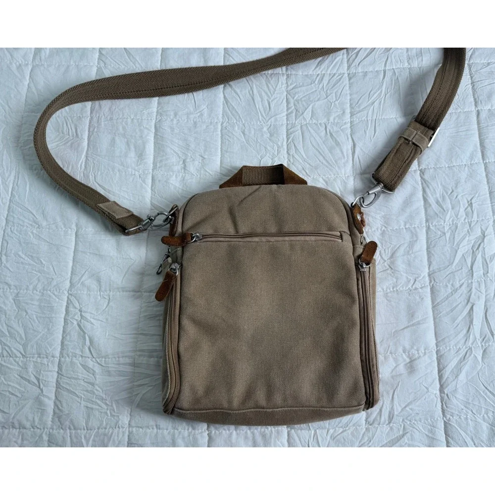 Gorpcore Travelon Heritage Tour Bag Anti-Theft Canvas Crossbody Green